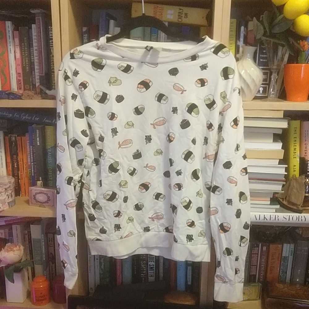 H&M adorable sushi sweatshirt